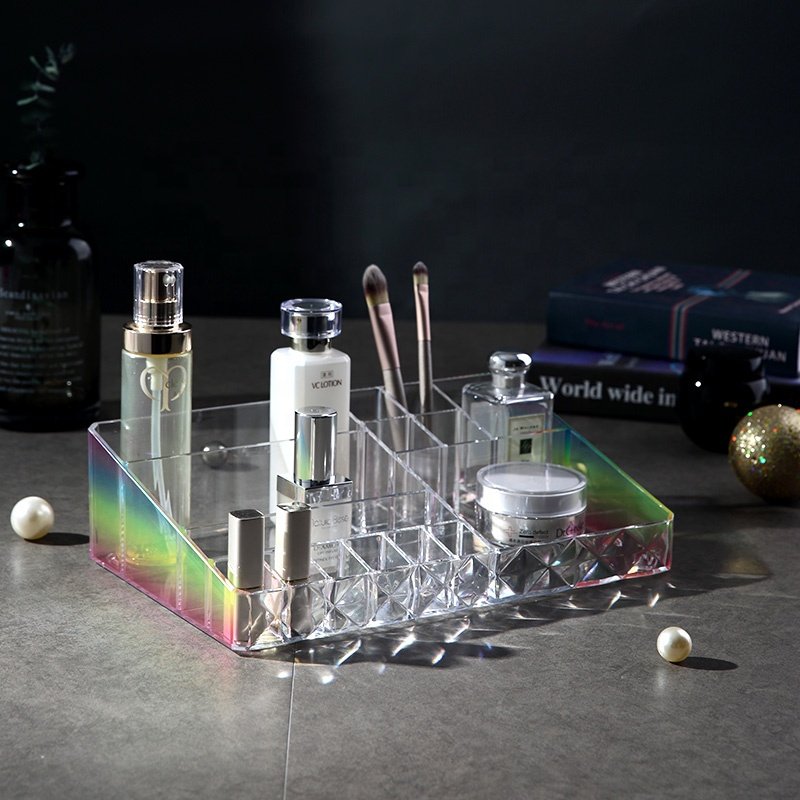 New design colorful professional make up plastic cosmetic storage box makeup organizer