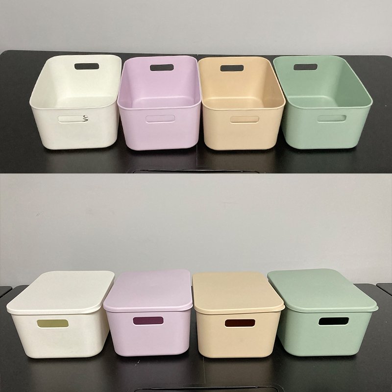 Organizer Collection Baskets with Handle Space Saving Multi-purpose Storage Box