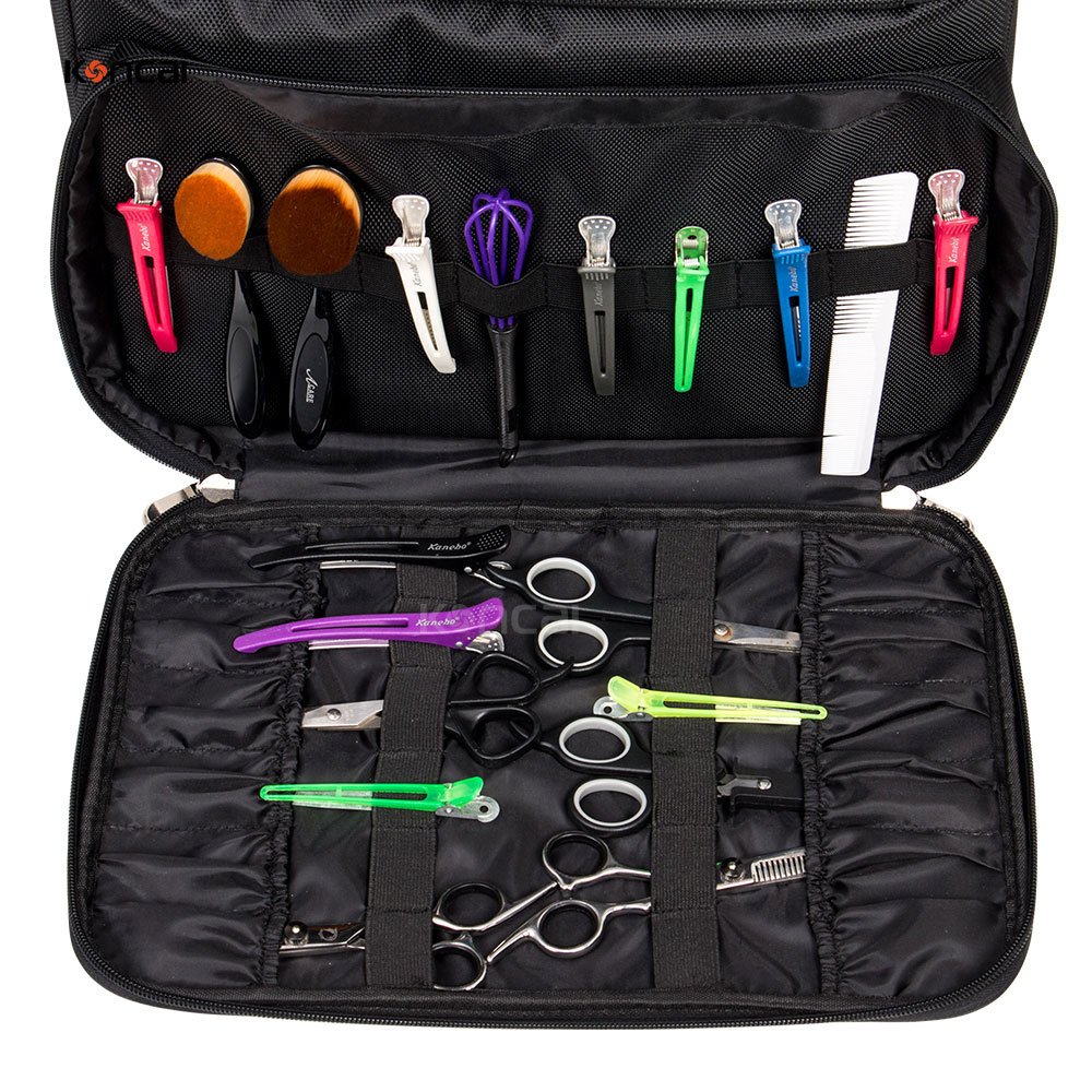Portable Custom Nylon Babar Jonny Trolley Beauty Cosmetic Vanity Make Up Bag Suitcase Hair Beauty Hairdressing Salon Case