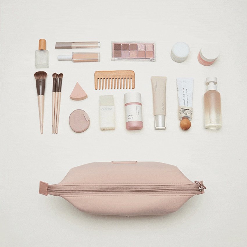 Custom Logo Fashion Beauty Accessories Bag Designer Cloud Makeup Organizer Bag Travel Toiletries Pouch Case