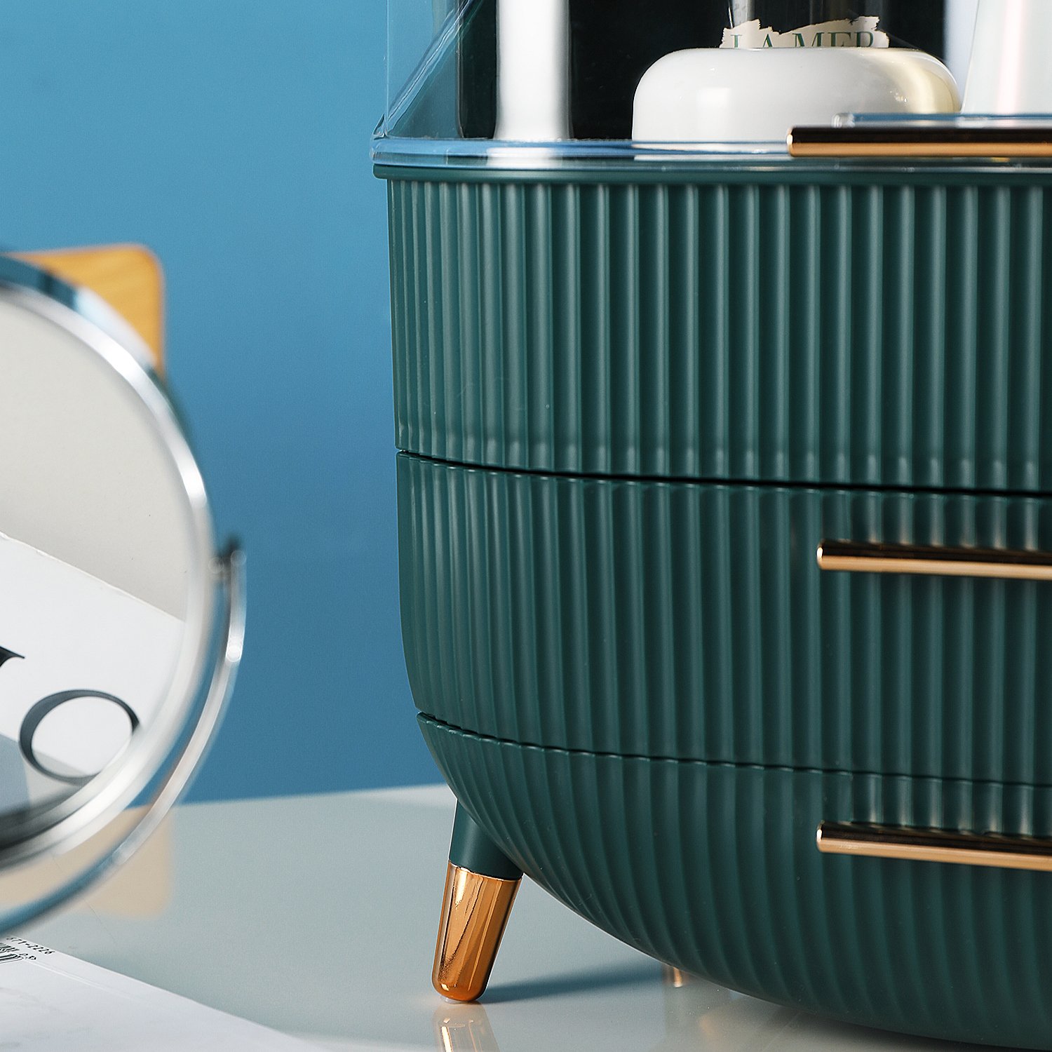 hot selling plastic Makeup storage box Brush Lipstick Mask acrylic Storage Beauty Cosmetic Box For jewelry makeup Organizer