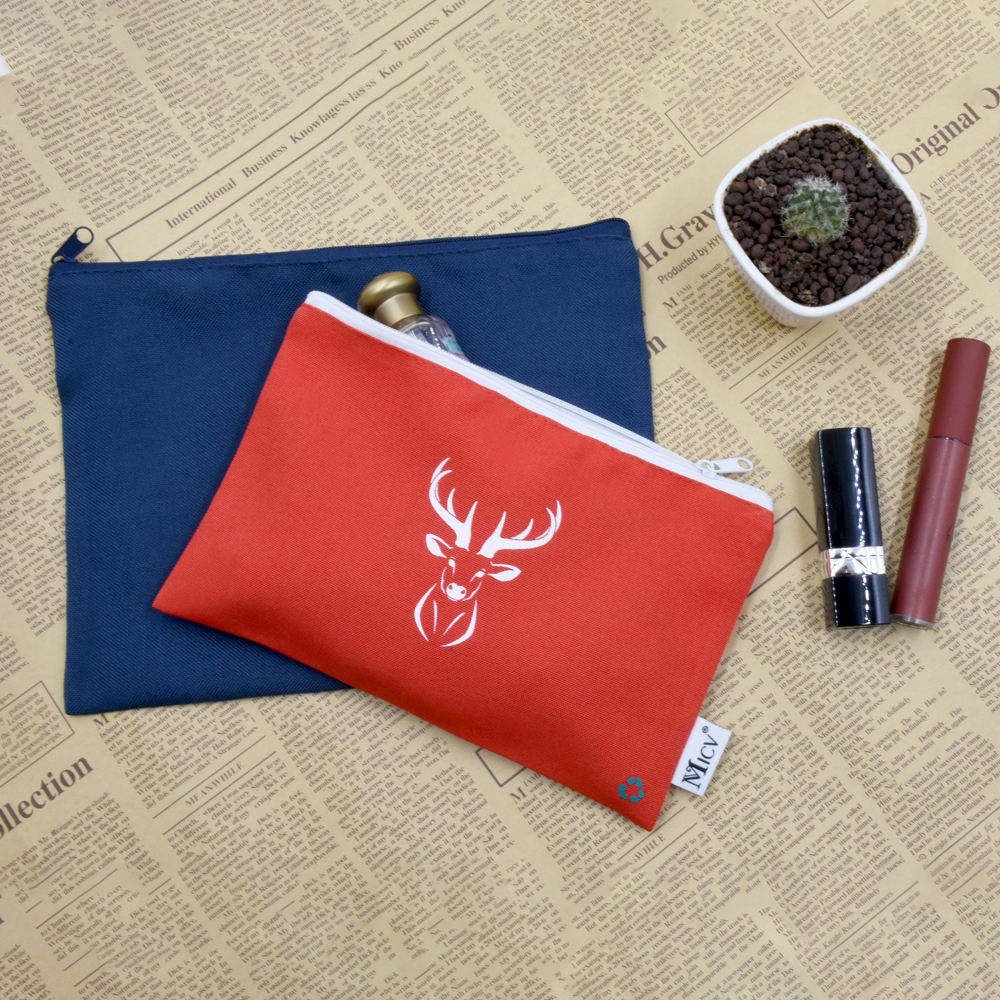 China Factory Cosmetic Bag Custom Logo Cosmetic Pouch Red Zipper Portable Lipstick Cosmetic Bags