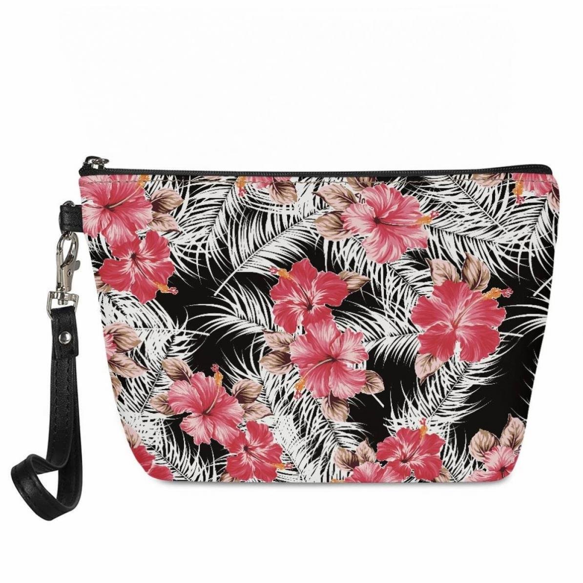 Cosmetics Makeup Bag Travel Pouch Polynesian Tribal Purple and White Pattern 2024 Custom Hot Sell Necessaires Lightweight