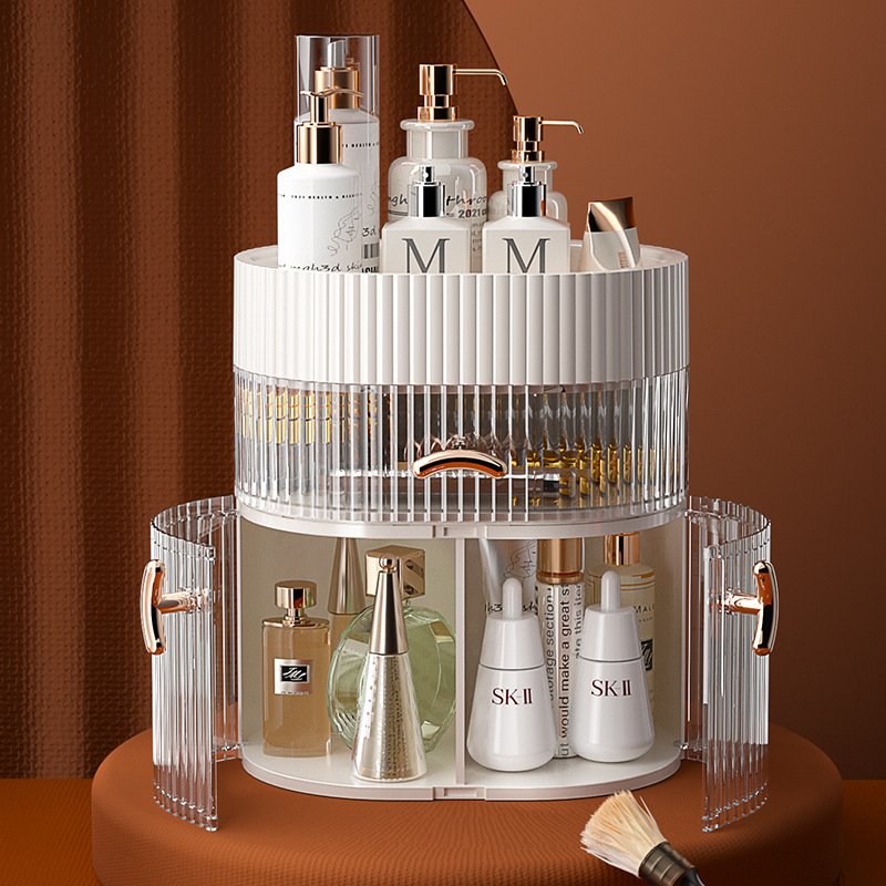 Portable Household Skincare Organizers Cosmetics Storage Box Jewelry Makeup Case