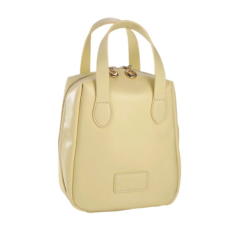 2024 PU Leather Cosmetic Makeup Organizer Unisex Portable Travel Tote Women's Girls' Zipper Fashion