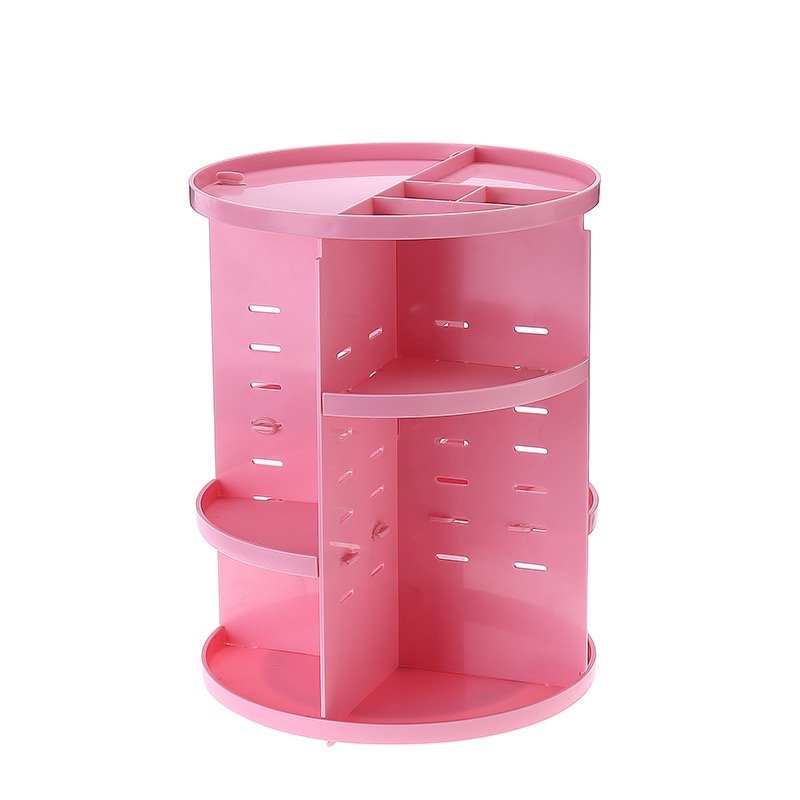 360 degree Makeup Organizer Adjustable Multi-Function Cosmetics Shelf Tower for Countertop and Bathroom