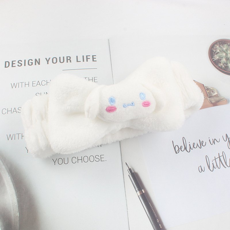 New Release Hairbands Kuromi Plush Bow Headbands Accessories Sanrio Plush Home Makeup Hair Accessories