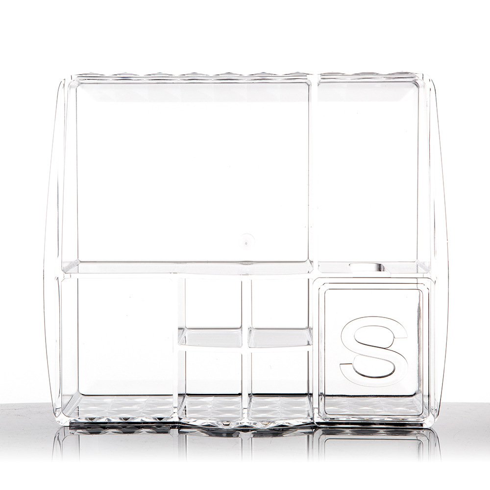 Factory Best Acrylic Makeup Cosmetic Display Cases Skincare Organizers For Vanity With Best Quality
