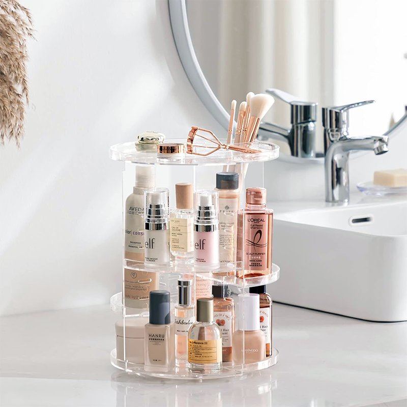 Factory Skin Care Makeup Organizer Countertop For Vanity Plastic Dresser Beauty Perfume Storage