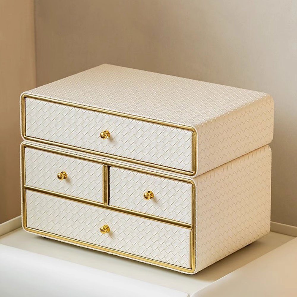 Advanced Skincare Makeup Organizer Large Capacity Desktop Dresser Multifunctional Classic Cosmetic Storage Case Lipstick