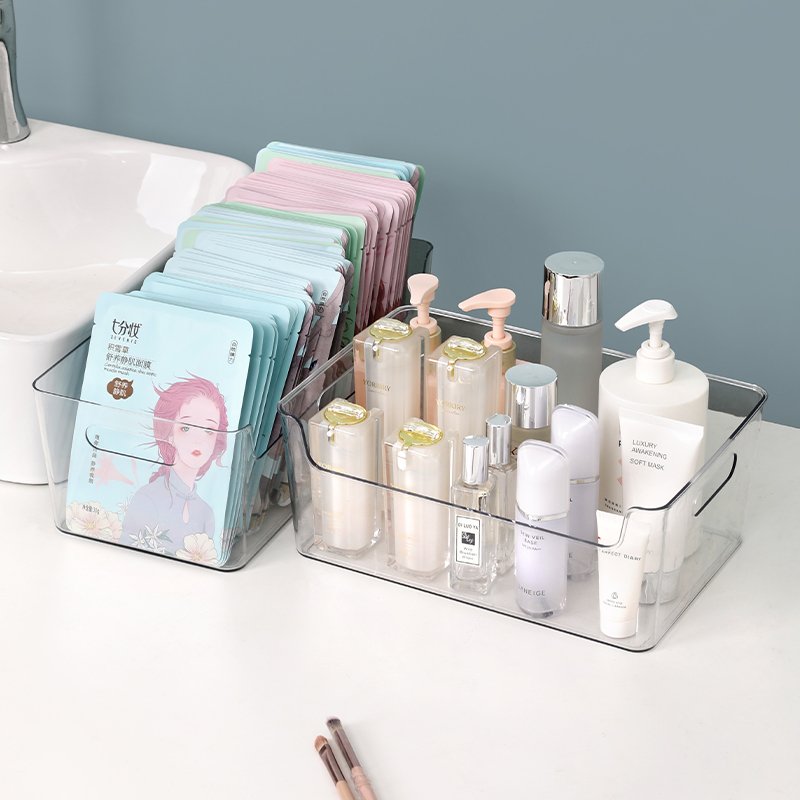 Chenyi High Quality Plastic Storage Bin for Perfume Makeup Dustproof Clear Cosmetic Storage Containers for Dorm Bathroom Dresser