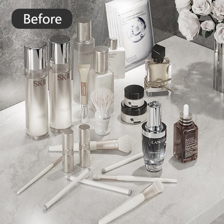 Plastic Makeup Organization and Skincare Storage Perfume Organizer for Vanity
