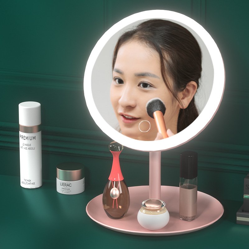 New Design Professional makeup Mirror Tabletop Vanity Round makeup Led Light Cosmetic Mirror