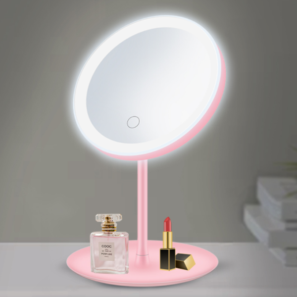 New Design Professional makeup Mirror Tabletop Vanity Round makeup Led Light Cosmetic Mirror
