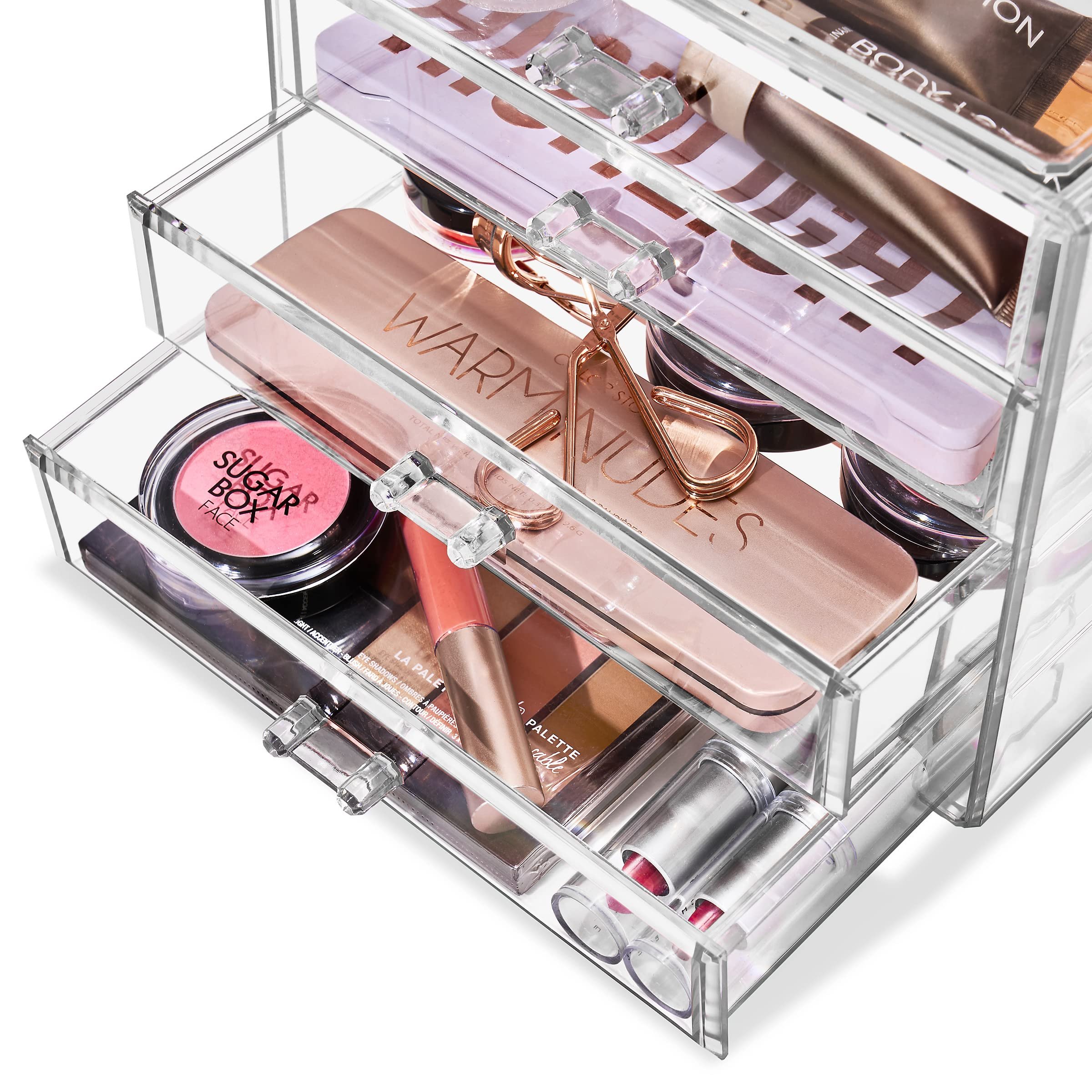 china wholesale competitive price dustproof plastic makeup organizer cosmetics storage case box
