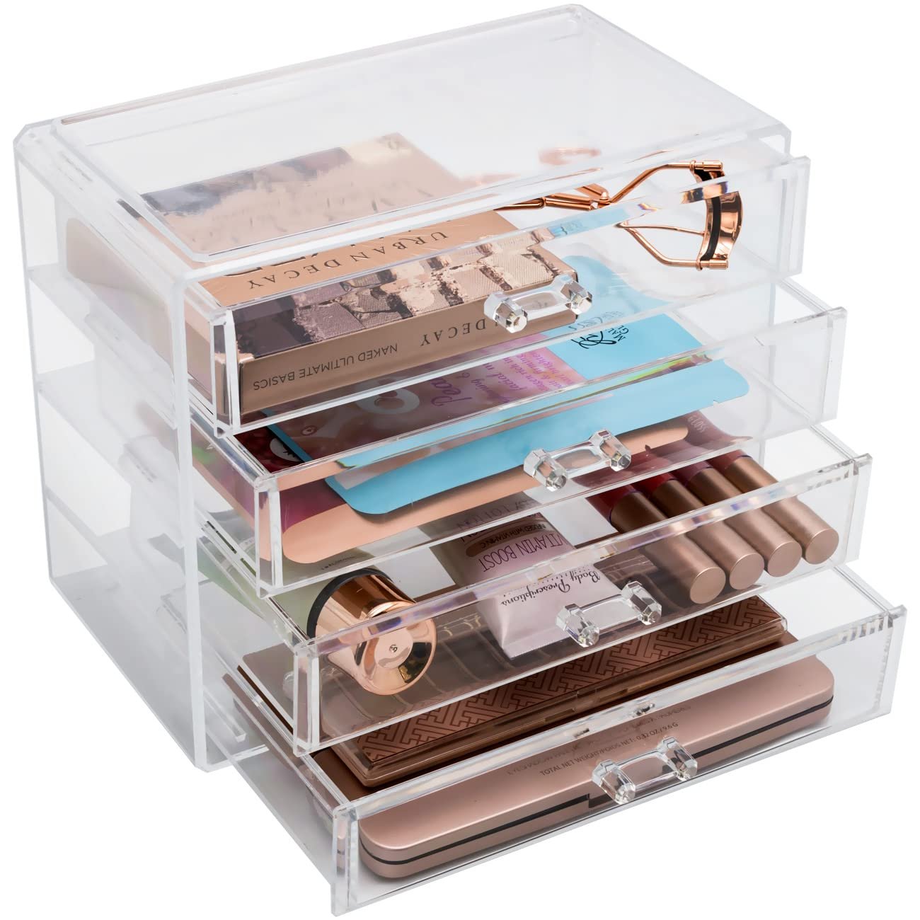 china wholesale competitive price dustproof plastic makeup organizer cosmetics storage case box