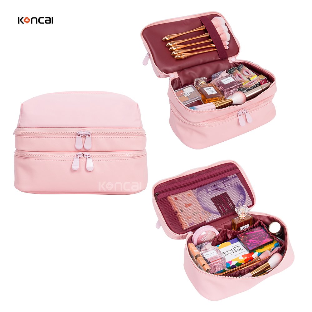 KONCAI make up accessories terry cloth vanity bags beauty brush case organizers cosmetic makeup pouch