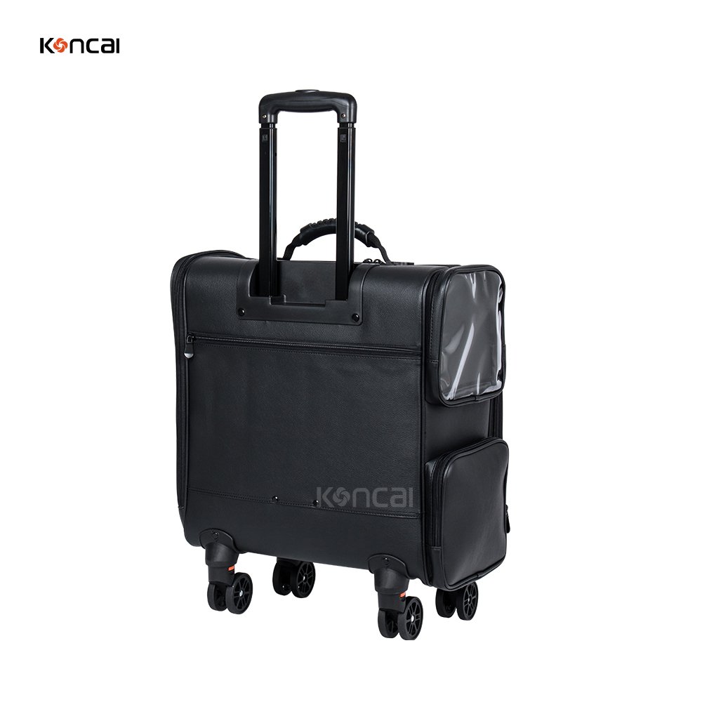 KONCAI Cosmetic make up accessories travel suitcase vanity box organizers makeup brush case