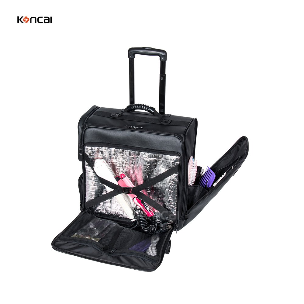 KONCAI Cosmetic make up accessories travel suitcase vanity box organizers makeup brush case