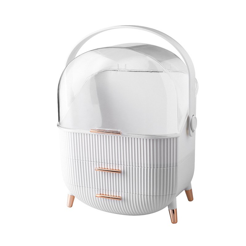 360 Degree Rotation Cosmetic Storage Box Disassemble Acrylic Rotating Makeup Organizer