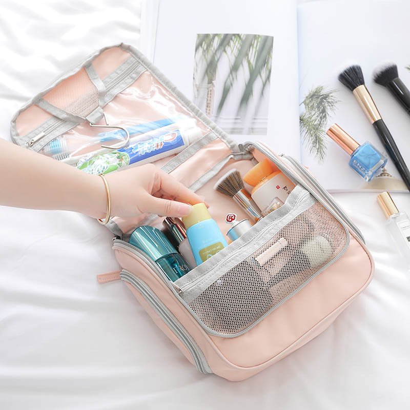 Wholesale Bathroom Hook Waterproof Toiletry Bag Men Portable Travel Wash Pouch Organizer Women Make Up Case Storage Cosmetic Bag