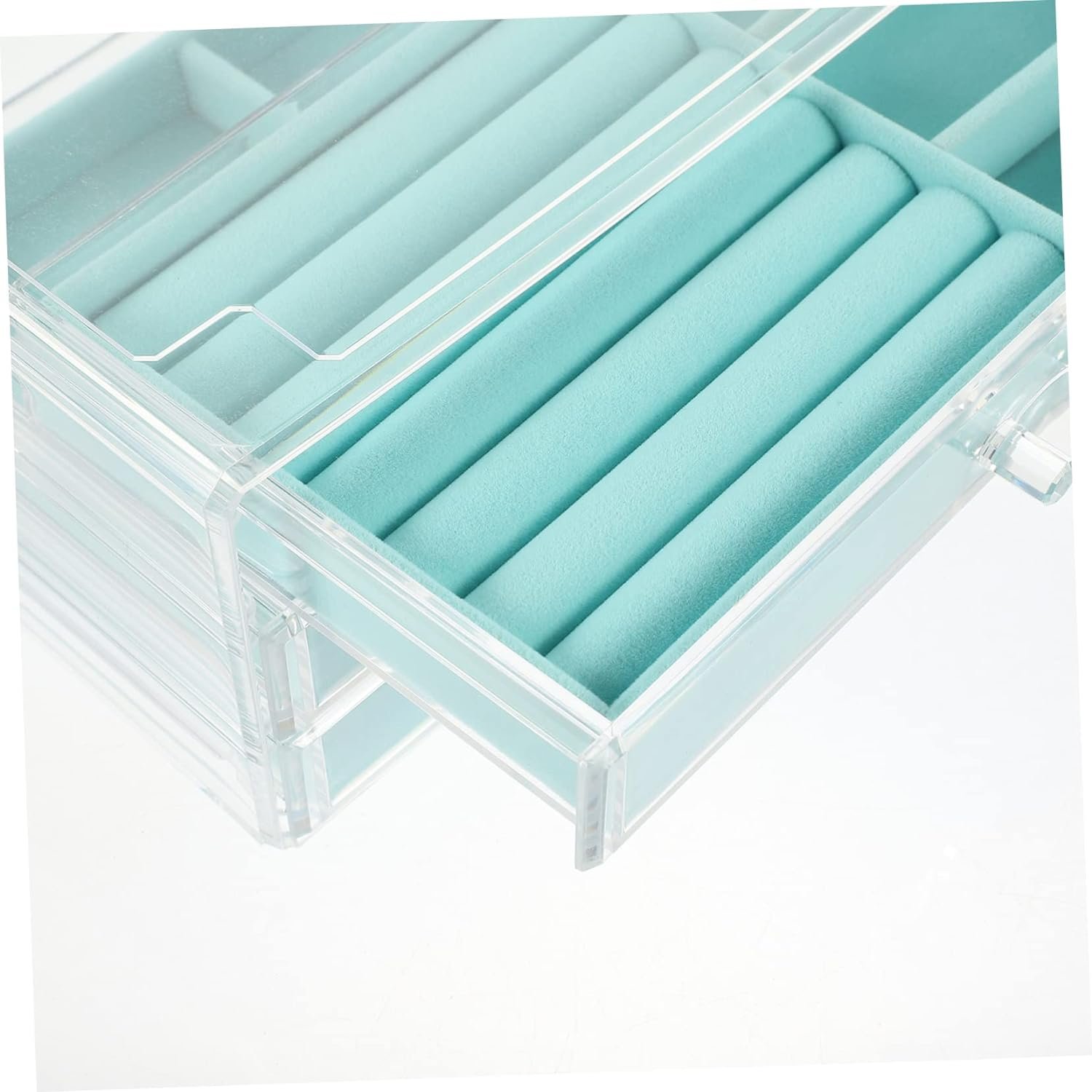 Acrylic Earrings Cosmetic Tray Jewelry Organizer Box Jewelry Storage Box Clear Drawer Organizers