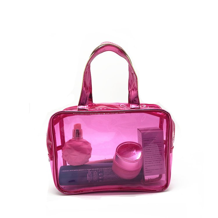 Custom Transparent Clear PVC EVA Vinyl Toiletry Make up Bag Set Travel Cosmetic Organizers Beauty Case