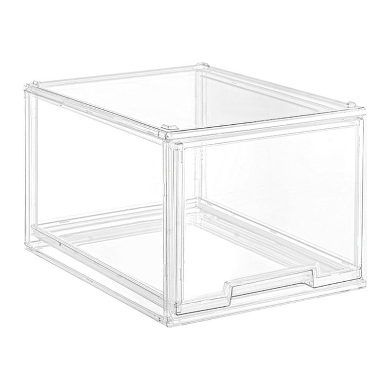 New Trends Stackable Shoes Makeup Organizers Drawers Plastic Cosmetic Skincare Pantry Snack Storage Box