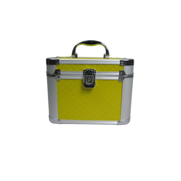 Aluminum Make Up Accessories Travel Suitcase Vanity Box Organizers Handle Beauty Makeup Case