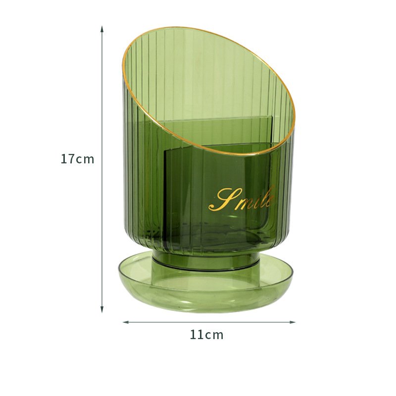 Makeup brush storage container Vanity table transparent dividing eyebrow pencil lipstick finishing box Office desk pen container