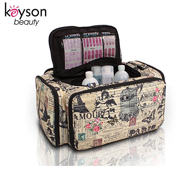 Keyson Professional Beautcian Manicurist Makeup Tool Bag Organizer with Handle