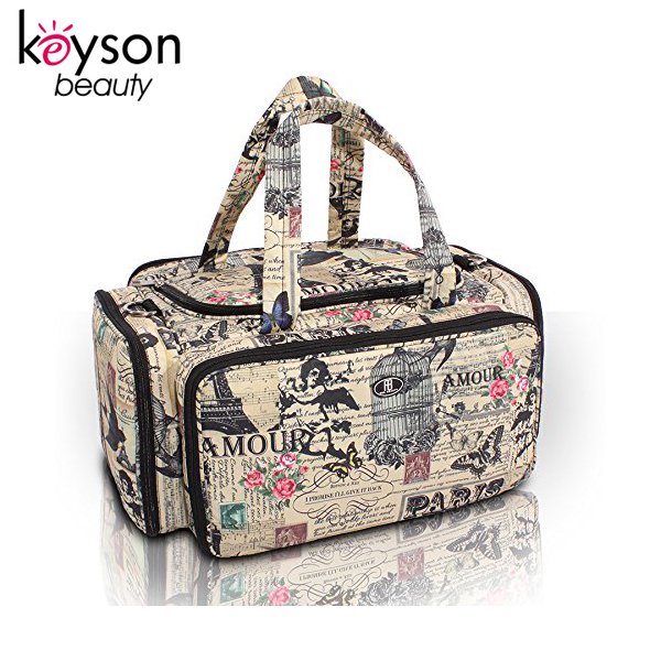 Keyson Professional Beautcian Manicurist Makeup Tool Bag Organizer with Handle