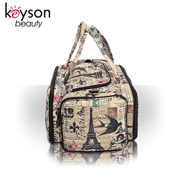 Keyson Professional Beautcian Manicurist Makeup Tool Bag Organizer with Handle