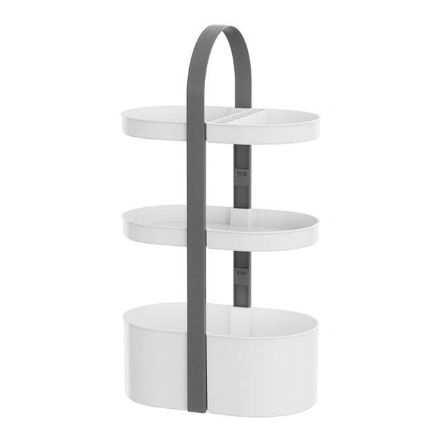 Handheld basket storage rack multi-layer floor to floor storage box dressing table, cosmetics storage and organizing rack