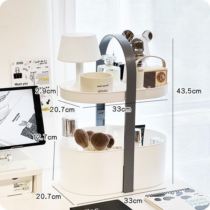 Handheld basket storage rack multi-layer floor to floor storage box dressing table, cosmetics storage and organizing rack