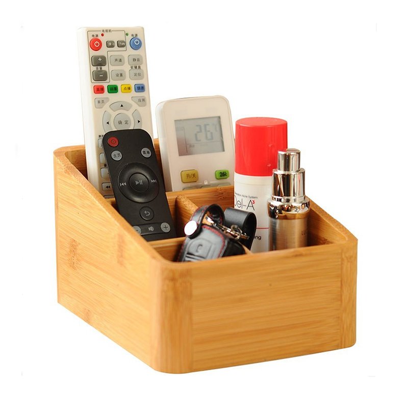 Multi-purpose wood makeup cosmetics storage box Sundries organizer desk organizer