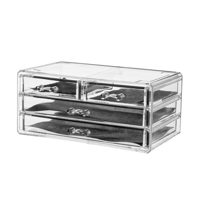 Various storage Organizers Stackable Drawers clear Acrylic Makeup Organizer For Jewelry Accessories Nail Polish Lipstick Make up