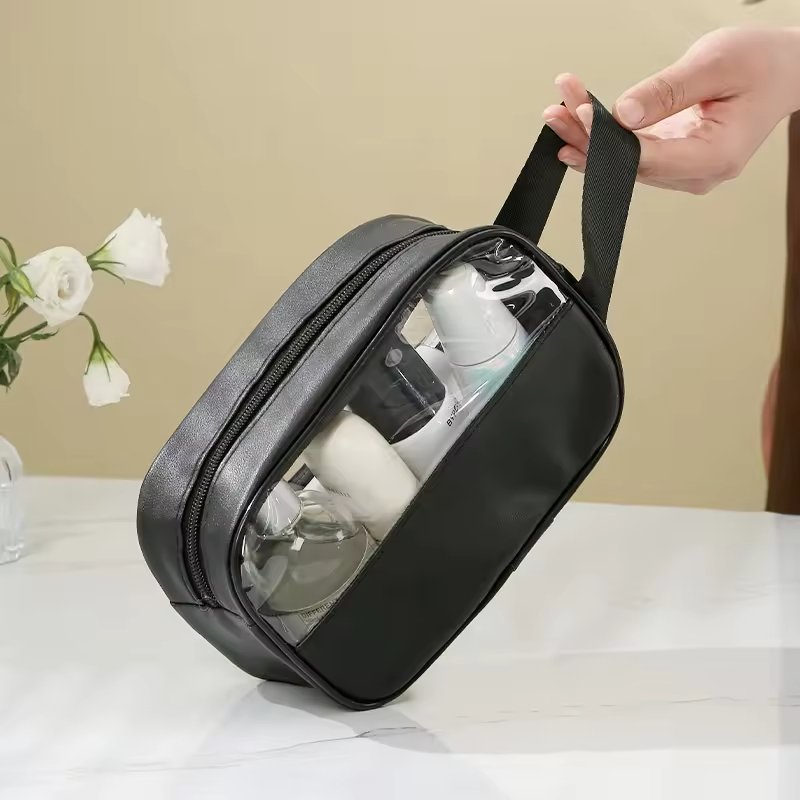 3pcs set waterproof large capacity transparent makeup wash bag travel storage organizer bag portable cosmetic bag