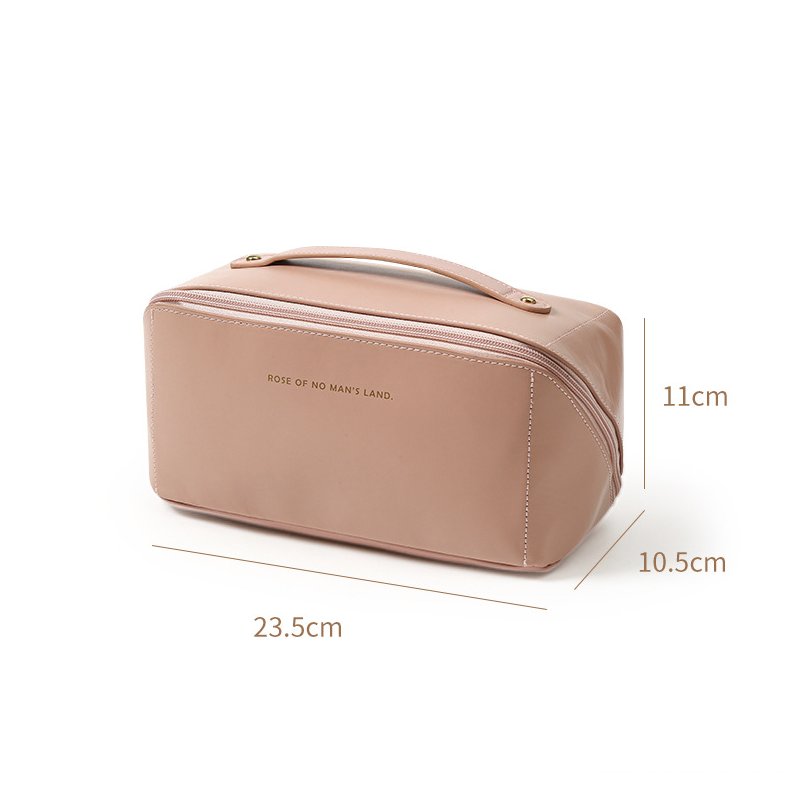 Travel Makeup Bag Large Capacity Cosmetic Bags for Women Waterproof Portable Pouch Open Flat Toiletry Bag Make up Organize