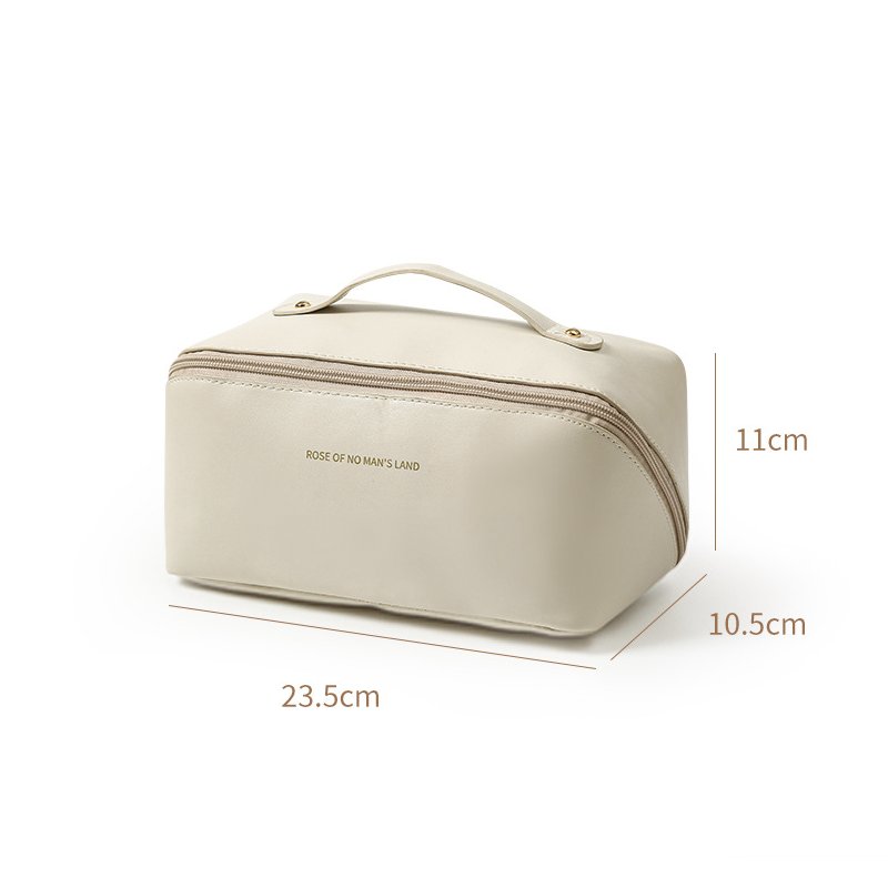 Travel Makeup Bag Large Capacity Cosmetic Bags for Women Waterproof Portable Pouch Open Flat Toiletry Bag Make up Organize