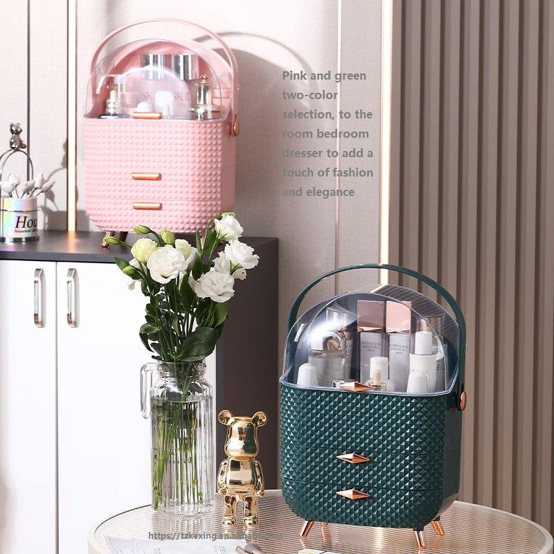 Cosmetic Organiser Storage Box Vanities Bin Desk Organizers and Accessories Makeup Box Case for Ideal Back to School Gift