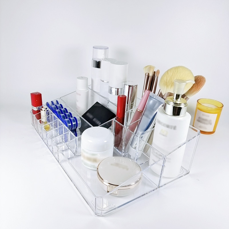 Clear acrylic makeup case holder Brush tray eyeshadow nail polish makeup Makeup Lipstick pencil storage organization