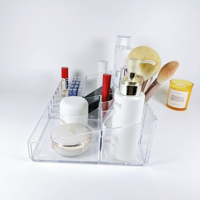 Clear acrylic makeup case holder Brush tray eyeshadow nail polish makeup Makeup Lipstick pencil storage organization