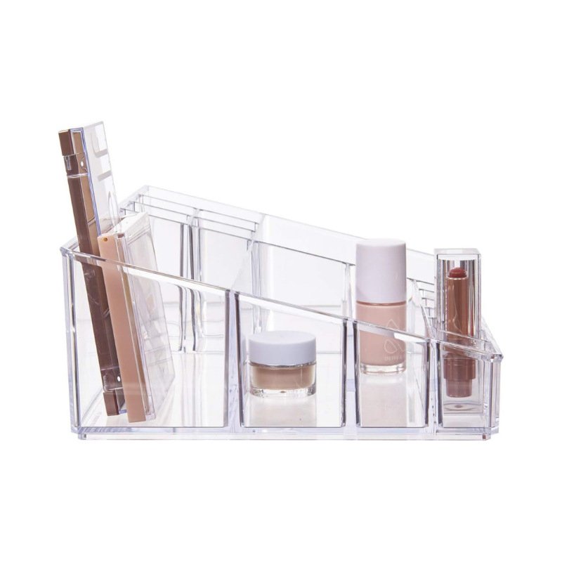 Clear acrylic makeup case holder Brush tray eyeshadow nail polish makeup Makeup Lipstick pencil storage organization