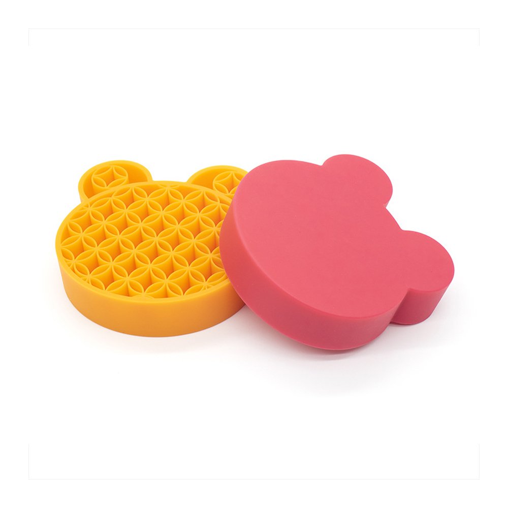 Cat Head Organizer Silicone Storage Shelf Brush Stationery Pen Organizing Display Shelf Silicone Storage Makeup Rack Holder