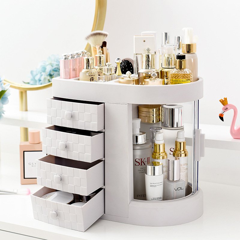 Hot Selling Makeup Storage Box With Drawers Make up Storage Desktop Organizer Fashion Big Capacity For Cosmetics