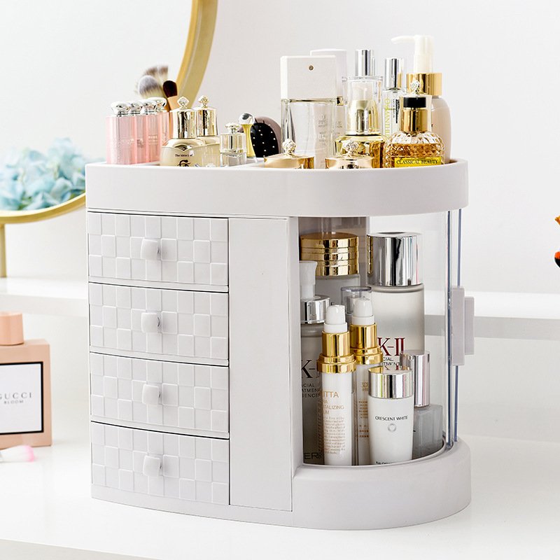 Hot Selling Makeup Storage Box With Drawers Make up Storage Desktop Organizer Fashion Big Capacity For Cosmetics