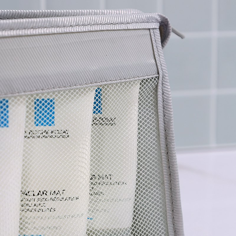 Wholesale Mesh Cosmetic Bag Travel Portable Storage Organizer Toiletry bag blank makeup bag