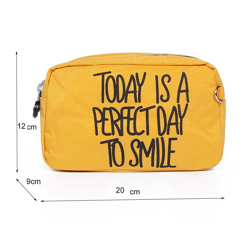 Women Creativity Pouch Packing Organizers Makeup Bag Waterproof Nylon Travel Cosmetic Case Gleam Pouch Wash Toiletry Bag