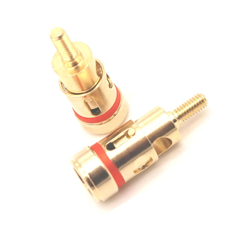 Brass conductive screw factory price precision brass C3604 conductive screw with gold plated, CNC automatic lathe parts